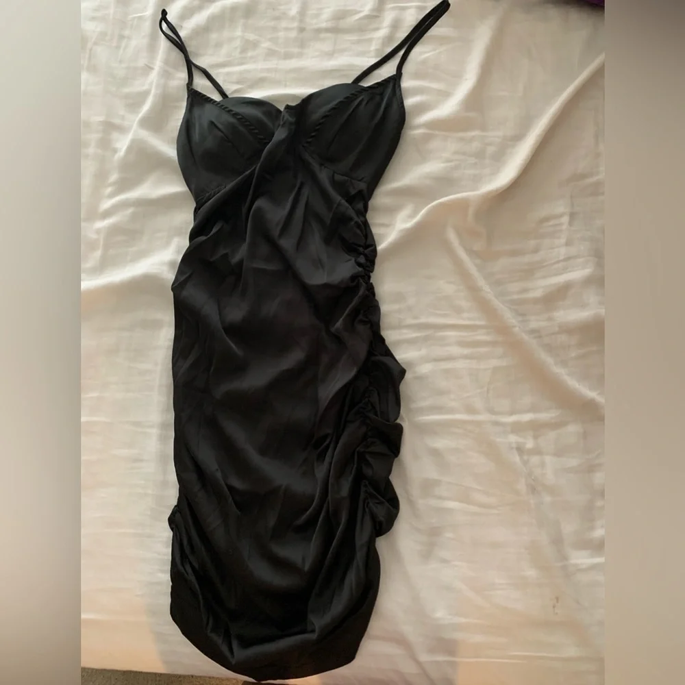 Black Ruched Dress - Picture 1 of 1